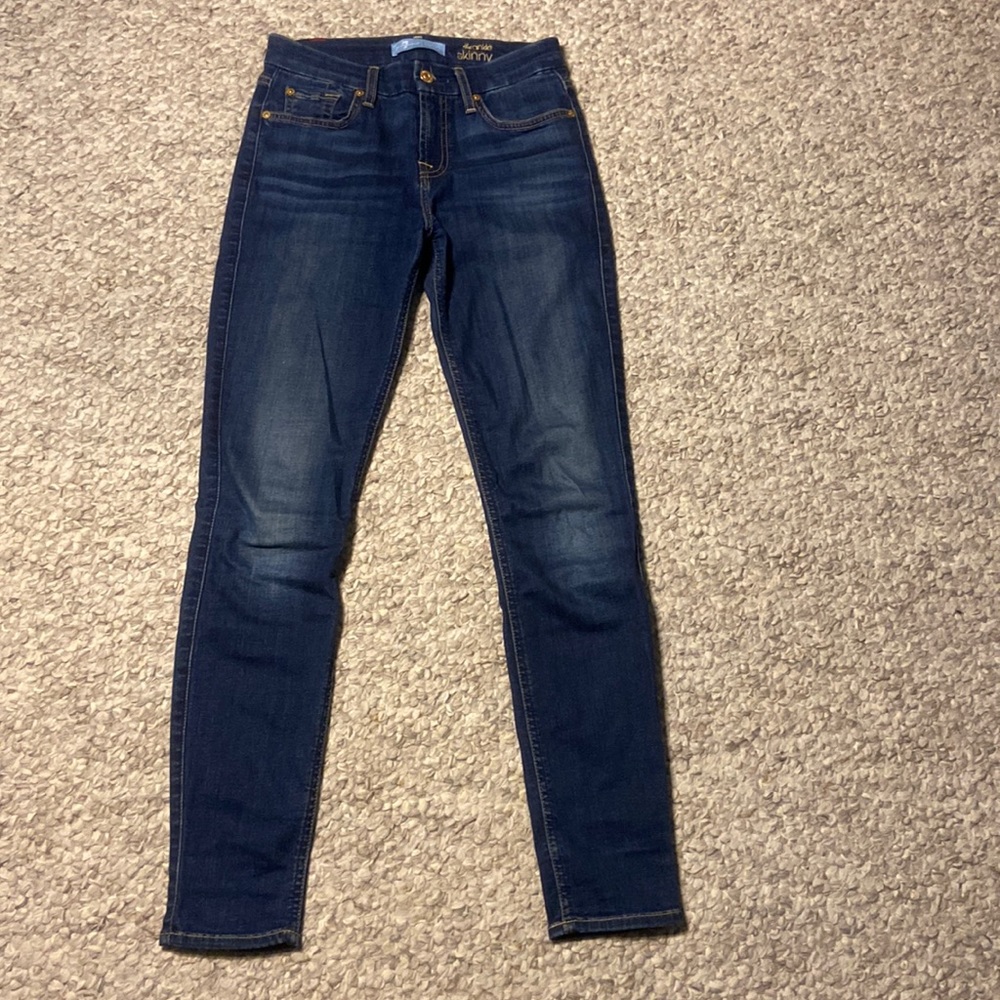 7 for all mankind blair the ankle skinny Sz 25 stretch denim